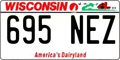 WI license plate 695NEZ