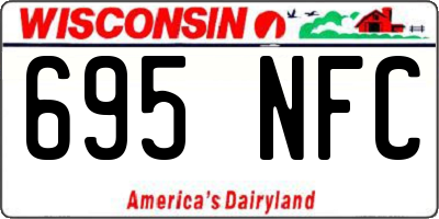 WI license plate 695NFC