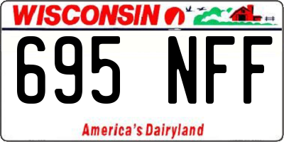 WI license plate 695NFF