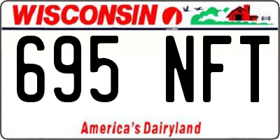 WI license plate 695NFT