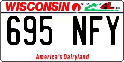 WI license plate 695NFY