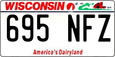 WI license plate 695NFZ