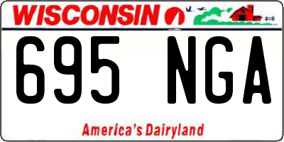 WI license plate 695NGA