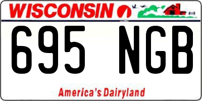WI license plate 695NGB