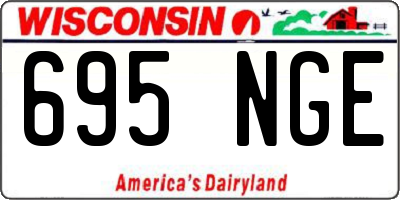 WI license plate 695NGE