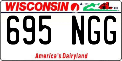 WI license plate 695NGG