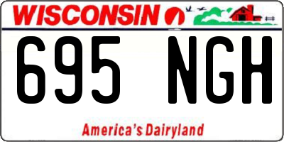 WI license plate 695NGH