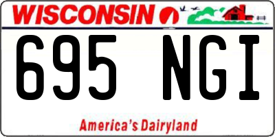 WI license plate 695NGI