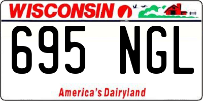WI license plate 695NGL