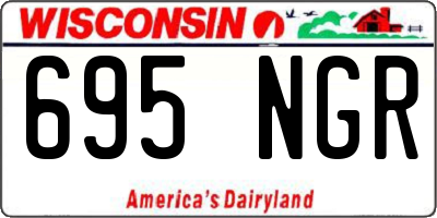 WI license plate 695NGR