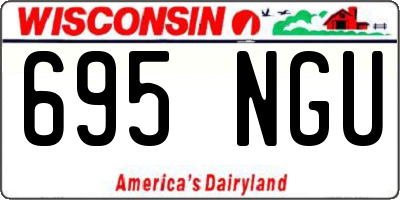 WI license plate 695NGU