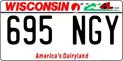 WI license plate 695NGY