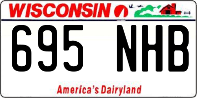 WI license plate 695NHB