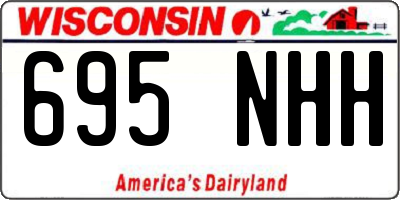 WI license plate 695NHH