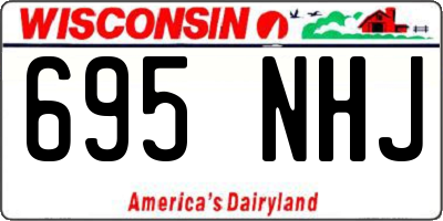 WI license plate 695NHJ