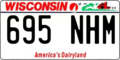 WI license plate 695NHM