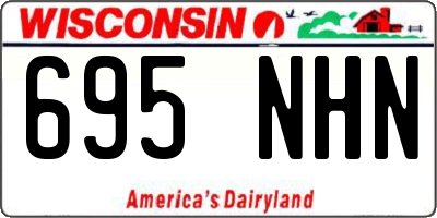 WI license plate 695NHN