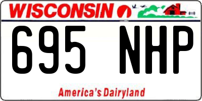 WI license plate 695NHP