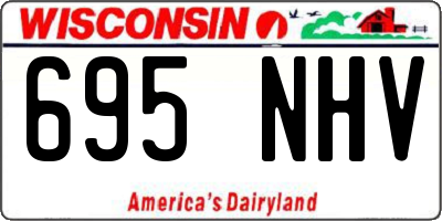 WI license plate 695NHV