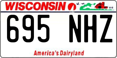 WI license plate 695NHZ