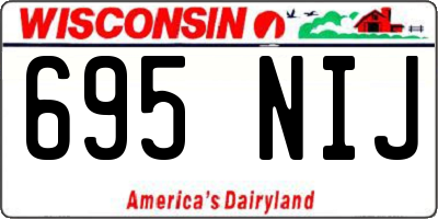 WI license plate 695NIJ