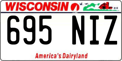 WI license plate 695NIZ