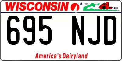 WI license plate 695NJD