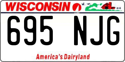 WI license plate 695NJG