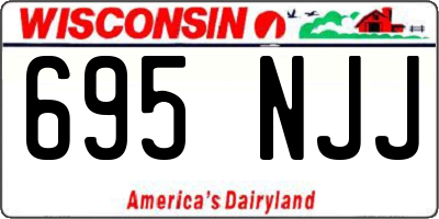 WI license plate 695NJJ
