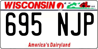 WI license plate 695NJP