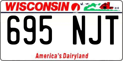 WI license plate 695NJT