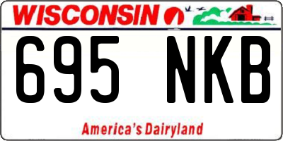 WI license plate 695NKB