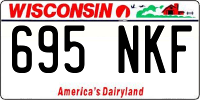 WI license plate 695NKF