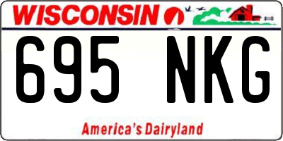 WI license plate 695NKG