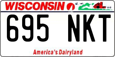 WI license plate 695NKT