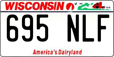 WI license plate 695NLF