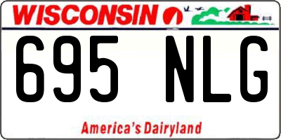 WI license plate 695NLG
