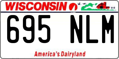WI license plate 695NLM
