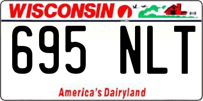 WI license plate 695NLT