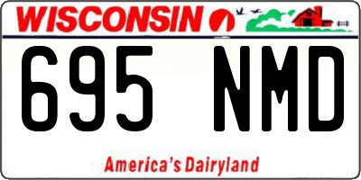 WI license plate 695NMD