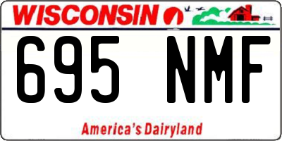 WI license plate 695NMF