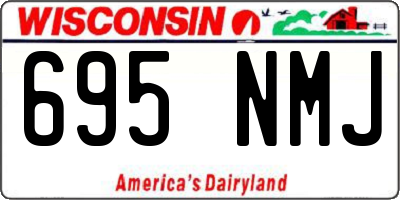 WI license plate 695NMJ