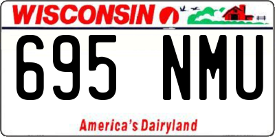 WI license plate 695NMU