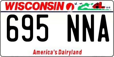 WI license plate 695NNA