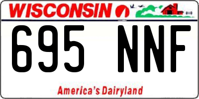 WI license plate 695NNF