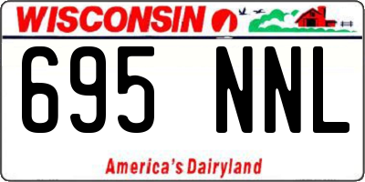 WI license plate 695NNL
