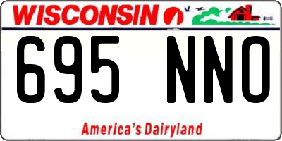 WI license plate 695NNO