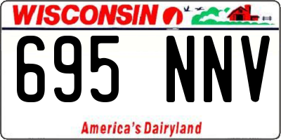 WI license plate 695NNV