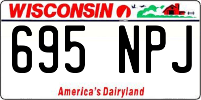 WI license plate 695NPJ