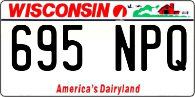 WI license plate 695NPQ